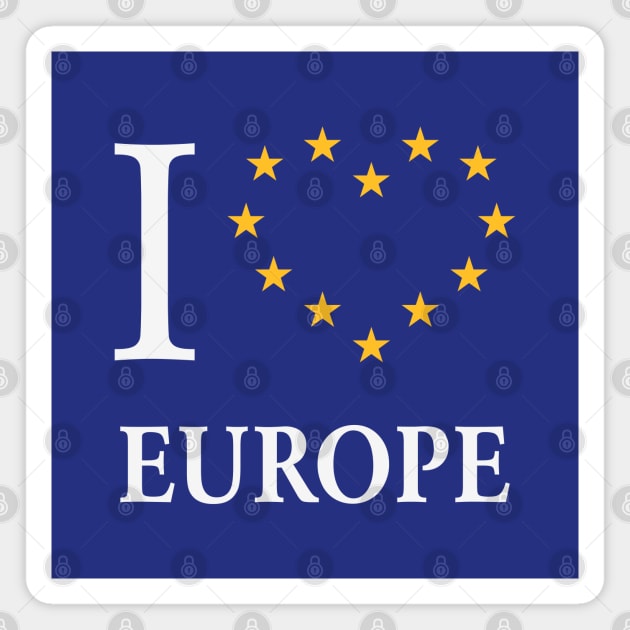 I Love Europe / I Heart Europe Magnet by MrFaulbaum